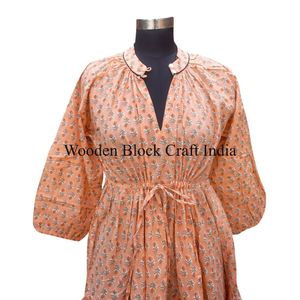 ชุดเดรสผ้าฝ้ายลำลองแบบใหม่ที่เป็นมิตรกับสิ่งแวดล้อมสำหรับผู้หญิงและเด็กผู้หญิง ชุดเดรสฤดูร้อนที่ซักได้ เหมาะสำหรับใส่ไปชายหาดและงานเลี้ยงสังสรรค์ขนาดเล็ก - Product Image 3