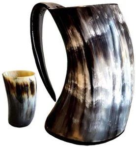 Premium Quality Natural Animal Style Beer Mugs Viking <b>Drinking</b> <b>Horn</b> Mug Polished with Technique-Natural Crafts Product - Product Image 1