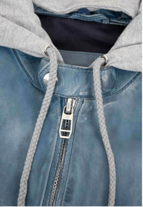 Veste en cuir pour hommes Slim Fit 100% Veste en cuir élégant en cuir véritable pour hommes - Product Image 4