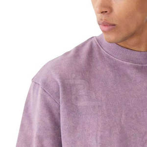 Sudadera de lavado ácido para hombre de calidad superior, a la moda ropa de invierno de talla grande, hecha de poliéster/algodón, transpirable de secado rápido - Product Image 5