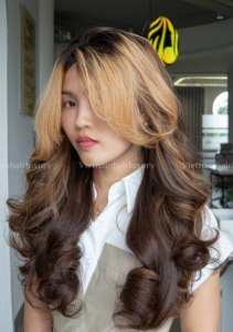 Peluca de cabello virgen vietnamita marrón con encaje frontal HD, cutícula alineada, extensiones de cabello múltiples - Product Image 2