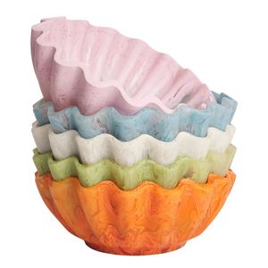 Bols de sécurité pour salade et fruits en résine époxy de couleur accessoires personnels lavables au lave-vaisselle pour les fêtes d'hôtel à domicile utilisation de table de noël - Product Image 1