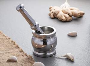 Résistant à la rouille et facile à nettoyer. Parfait pour moudre des herbes épices pilules et plus design élégant avec une base antidérapante - Product Image 3