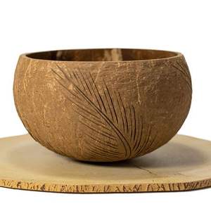 Durable Handmade Coconut Bowl Eco Friendly Wholesale Natural Coconut Shell Serving Bowl Decorative Kitchen Supply - Product Image 1