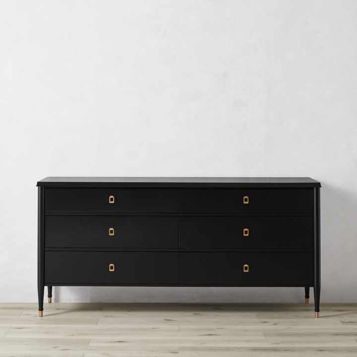 Modern Exclusive Wooden Dresser Black Color For Home And Hotel Bedroom
