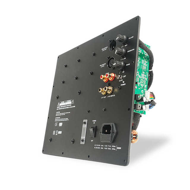 1000 Watts RMS Class D Plate Amplifier for PA DJ Subwoofer Cabinets HiFi Powerful OEM ODM Mono Home Audio Subwoofer Amplifier