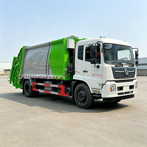 Export Dongfeng 16CBM Compactor Garbage Truck With Swing Arm Bin 4x2 Hydraulic Rear Loading Refuse Compression Truck Euro5 Euro6 - Product Image 1