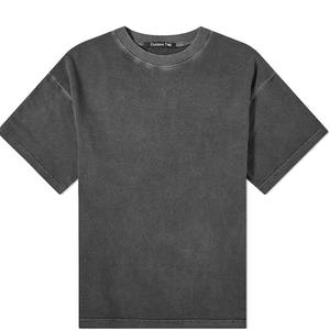 T-shirts pour hommes en coton 100% de haute qualité, lavage à l'acide, style streetwear, hip hop, style urbain, vente en gros personnalisée - Product Image 4