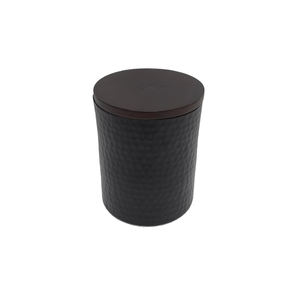 Boîte ronde de rangement en bois pour cuisine au design élégant avec couvercle pot à café couleur naturelle boîtes de rangement de table de grande taille - Product Image 4