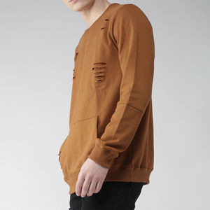 เสื้อสเวตเตอร์คอกลมของผู้ชายสำหรับใส่ได้ทั้งชายและหญิง, เสื้อวินเทจ2025ใส่ได้ทั้งชายและหญิงเสื้อสเวตเชิ้ตลำลองคอตตอน100% ฤดูหนาว - Product Image 5