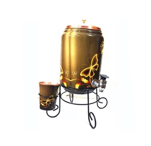 Dispensador de agua de cobre puro de diseño Simple para el hogar, utensilios de cocina, oficina, fiesta, restaurante, Ayurveda, beneficios para la salud, enfriador de agua - Product Image 2