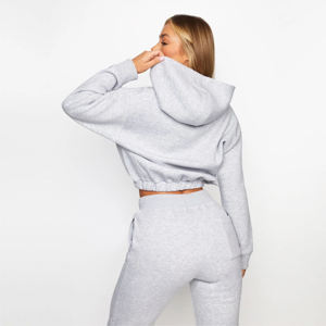 Sudaderas con capucha de talla grande para mujer, suéter recortado para mujer, suéter con capucha de invierno, gimnasio para mujer - Product Image 5