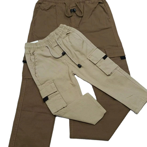 Haute qualité hommes 100% coton Camouflage pantalon décontracté mi-taille extérieur Cargo salopette avec multi-poches toile légère - Product Image 4