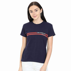 Servicio de OEM/ODM, camiseta hecha a medida para mujer, camiseta con logotipo serigrafiado, Camiseta de algodón 100% de peso pesado de gran tamaño - Product Image 2