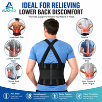 Faja Lumbar Ajustable de Nailon Transpirable para Soporte de Espalda Baja, Ideal para Levantamiento de Pesas y Alivio del Dolor Muscular