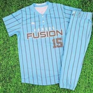 Camiseta de Béisbol Golleville de Manga Larga, Sublimada, Absorbente de Humedad, Uniforme para Hombre Adulto, Diseño a Rayas, Corte Regular, para Todas las Temporadas - Product Image 6