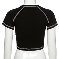 Vente en gros 2025 T-shirt bébé personnalisé vierge T-shirt recadrée pour femmes sérigraphie coton vierge ajusté-T-shirt femme haut court