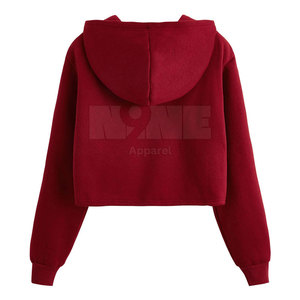 Último diseño Crop Top Sudaderas con capucha Hecho en Pakistán Ropa de calle Precio al por mayor Sudaderas con capucha para mujeres Venta en línea - Product Image 2