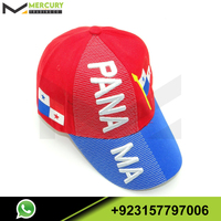 Gorra bordada con letras rojas y blancas, sombrero bordado lateral