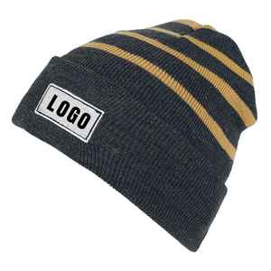 Gorro de Punto para Adultos de Alta Calidad, el Más Vendido, Fabricado en Pakistán, Estilo Jacquard con Colores Lisos para Suministro Personalizado - Product Image 2