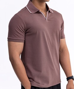 Camiseta Polo de calidad superior para hombre para adultos, camiseta Polo de algodón de talla grande para hombre, ropa de verano, diseño personalizado disponible sin cuello - Product Image 4
