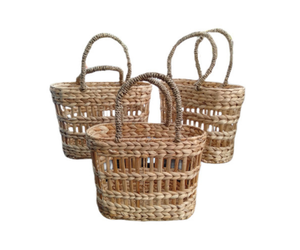 Vietnam fabrication en gros tissé artisanat jacinthe d'eau sac écologique prix raisonnable - Product Image 1