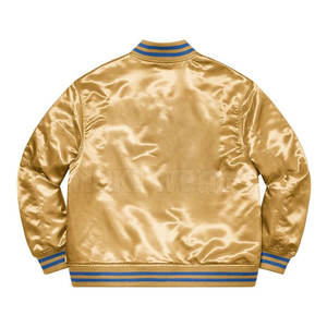 Chaqueta de invierno de Letterman de satén informal de fabricación profesional Chaqueta de Letterman de satén para uso al aire libre - Product Image 2