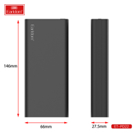 Batterie externe 20000mAh à charge rapide PD3.0 QC3.0, 2 sorties USB C avec lampe torche pour iPhone 14 13 12