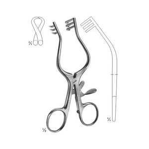 Weitlaner ชุดเครื่องมือออร์โธปิดิกส์ทู่ขนาด4.5นิ้ว3x4ง่ามการฝึกอบรมด้วยตนเองแหล่งพลังงานด้วยตนเอง - Product Image 6