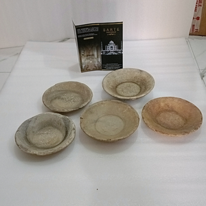 Bol en pierre fait main rustique sculpté bol à pâte en pierre naturelle plat décoratif Style Vintage exportation en gros approvisionnement mondial - Product Image 3