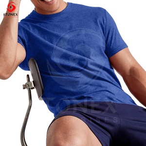 เสื้อยืดคอกลมทรงหลวมผ้าฝ้ายแท้ 100% แขนสั้นเนื้อหนา น้ำหนักเบา สกรีนโลโก้ด้านหน้าได้ ผ้า 300 กรัม สำหรับผู้ชาย - Product Image 1