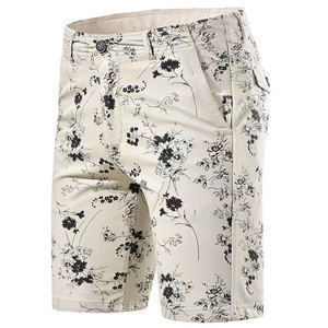 Short en toile pour homme à taille moyenne avec logo personnalisé 100% polyester motif solide impression par transfert par sublimation taille élastique séchage rapide - Product Image 3