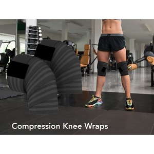Wholesale <b>Elastic</b> Neoprene Gym Weight Lifting <b>Bandage</b> Comfortable Knee Wraps and Brand <b>Elastic</b> Pads - Product Image 4