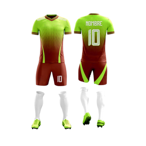 Diseño de fabricante personalizado Jersey de fútbol de secado rápido Ropa deportiva Kit de entrenamiento Conjunto de uniforme de fútbol Camisetas de fútbol - Product Image 5