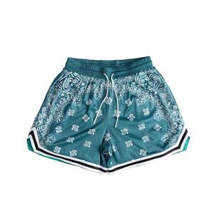 Pantalon de basketball unisexe personnalisé, coupe ample en mesh, séchage rapide, sublimation, vêtements de sport pour la gym - Product Image 1