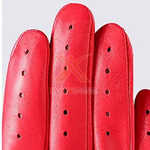Gants de conduite en cuir de haute qualité, imperméables, antidérapants, avec logo personnalisé imprimé, unisexes, toutes saisons - Product Image 5