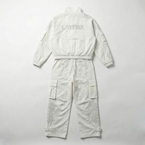 Conjunto de Dos Piezas de Chaqueta Corta y Pantalones Cargo con Estampado, Capucha y Bordado, Estilo Deportivo, para Mujer, Superventas - Product Image 3