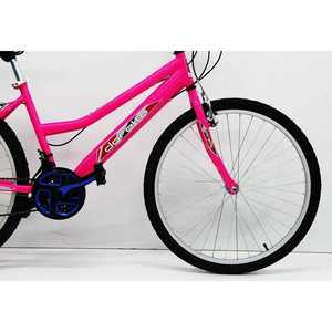 จักรยานเมือง Dorello 2600รุ่น26ความเร็วเดียวสีชมพูจัดการกับวัสดุส้อมเหล็กและอลูมิเนียมในวันนี้ - Product Image 3