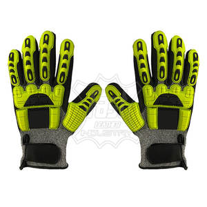 Gants de travail robustes pour adultes avec protection des jointures en TPR, résistants aux coupures et anti-vibrations - Product Image 1