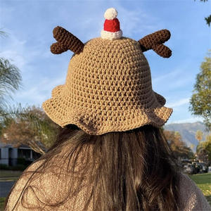 Gorro de Ganchillo Personalizado para Niños, Gorro Tejido a Mano, Plegable, Ligero, Gorro Tejido con Trenzas Manuales - Product Image 2