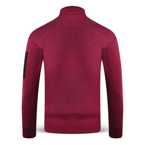 Sudadera informal con cremallera 1/4 para hombre, camisa de golf con media cremallera resistente al viento y al agua en diseño sólido, deportes al aire libre de talla grande - Product Image 3