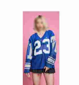 Best Manufacturer's Custom Logo Printed Oversized Vintage Boxy Mesh <b>Crop</b> Jersey <b>Men's</b> Sublimated Design Plus Size Football - Product Image 1