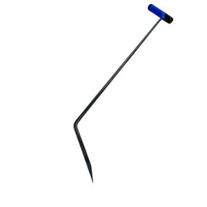 Zyflora Edition Single Bend Sharp Tip PDR Herramientas con mango en ángulo Varillas de reparación de abolladuras sin pintura Acero de resorte blanco 8mm x 70cm - Product Image 3