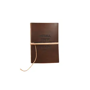 Penawaran populer Notebook buatan tangan kulit antik dengan desain kustom tersedia untuk dijual oleh eksportir India dengan harga murah