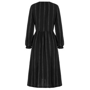 <span class=keywords><strong>Abito</strong></span> da donna girocollo <span class=keywords><strong>a</strong></span> maniche lunghe <span class=keywords><strong>a</strong></span> <span class=keywords><strong>righe</strong></span> stampato con bottoni <span class=keywords><strong>a</strong></span> trapezio 100% donna <span class=keywords><strong>abito</strong></span> invernale di alta qualità - Product Image 2