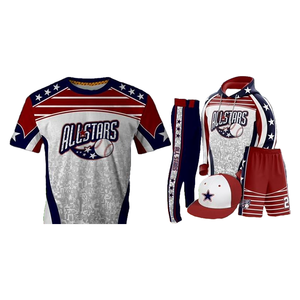 Ensemble complet d'uniformes de baseball Commandes en gros disponibles avec noms et couleurs de logos personnalisés Idéal pour les équipes professionnelles - Product Image 1