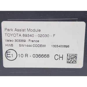 UNIDAD DE CONTROL DE SENSOR DE ESTACIONAMIENTO TOYOTA Auris Series (E180) 8934002030F 2ZRFXE (12>18) - Product Image 3