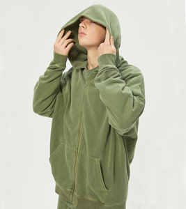Sudadera con Capucha para Hombre, de Algodón Grueso, Lavado Ácido, Forro Polar de Invierno, Diseño Personalizado Ecológico, Impresión 3D en Relieve Vintage - Product Image 4