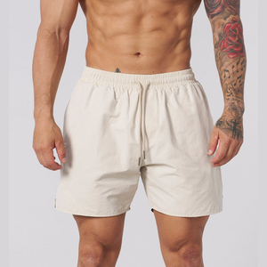 Pantalones cortos deportivos para hombre con logotipo personalizado 2025, pantalones cortos ligeros de poliéster para correr, pantalones cortos para correr de verano de 5 pulgadas, estilo Atlético informal con patrón sólido - Product Image 5