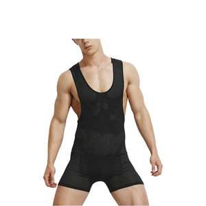 Combinaison de musculation sur mesure pour homme 2026, en spandex/polyester, style simple et tendance, singlet de lutte, arts martiaux sur mesure - Product Image 4